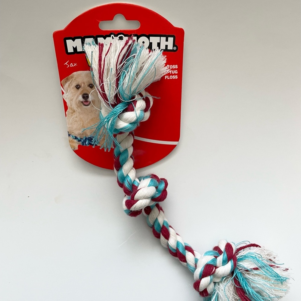 Mammoth Dog Rope Toy - Red, White, Blue